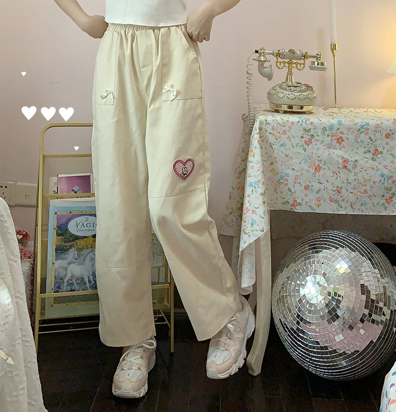 Sweet Soft Wide Leg Pants - Cherry Bomb