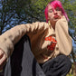 Mushroom Embroidery Women's Casual Sweater - Cherry Bomb