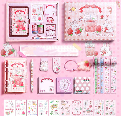 Kawaii Journal Stationary Kit - Cherry Bomb
