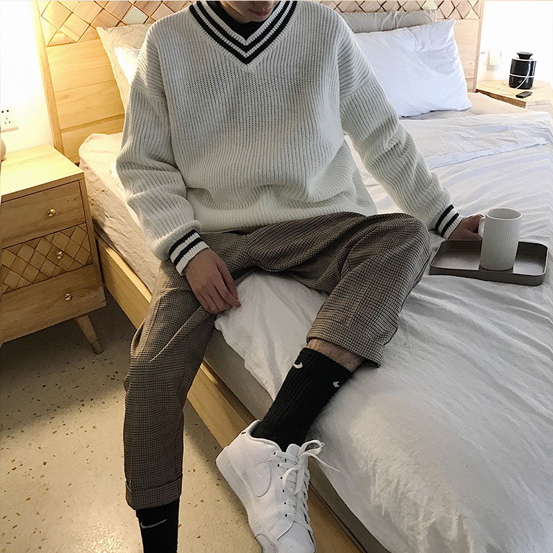 Classic Trendy Knit Sweater - Cherry Bomb