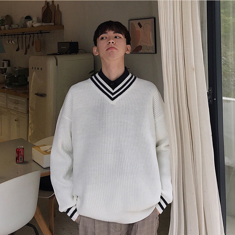 Classic Trendy Knit Sweater - Cherry Bomb