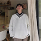 Classic Trendy Knit Sweater - Cherry Bomb