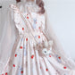 Strawberry Bunny Ruffled Dress Set - Cherry Bomb