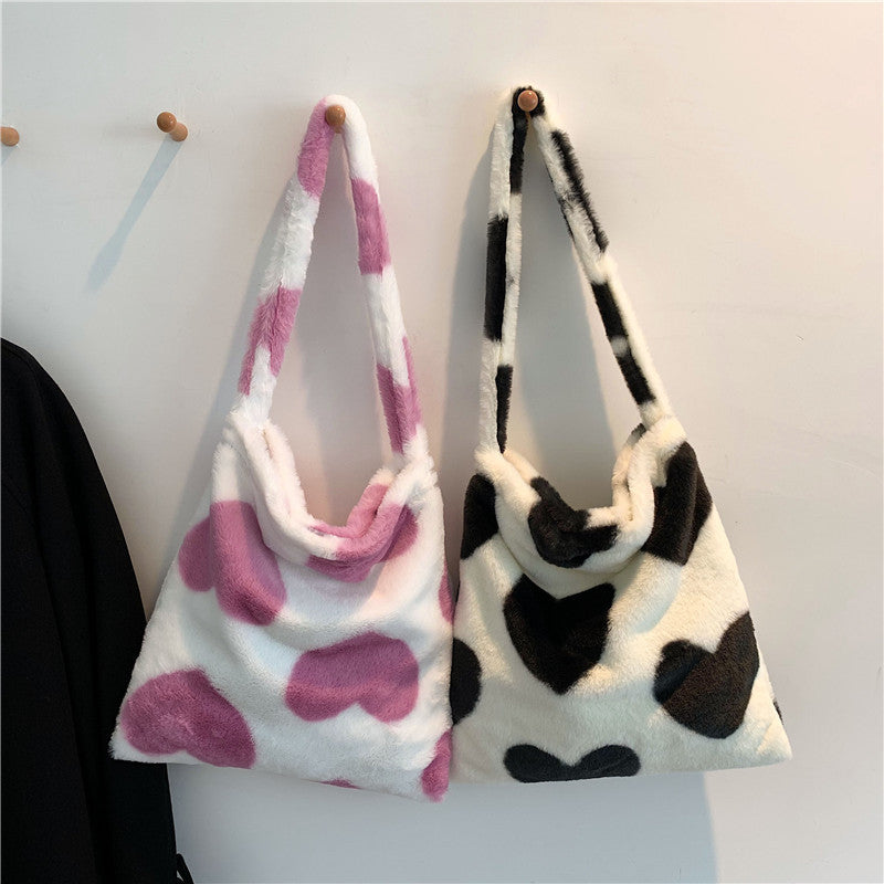 Plush Love Shoulder Bags - Cherry Bomb