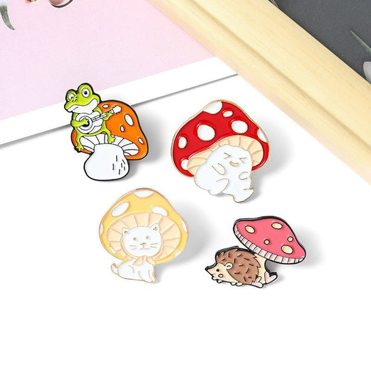 Mushroom Brooches - Cherry Bomb