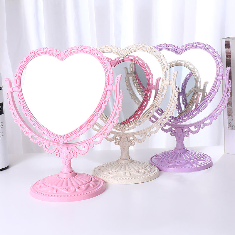 Heart Shaped Vintage Mirror - Cherry Bomb