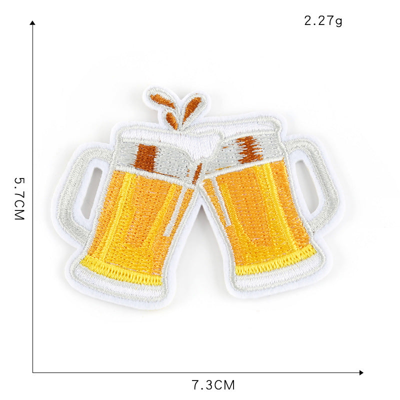 Summer Embroidery Patches - Cherry Bomb
