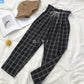 Academia Plaid Casual Pants - Cherry Bomb