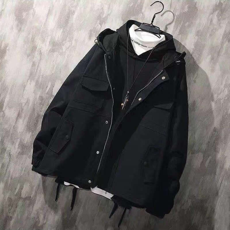 Casual Functional Style Jacket - Cherry Bomb