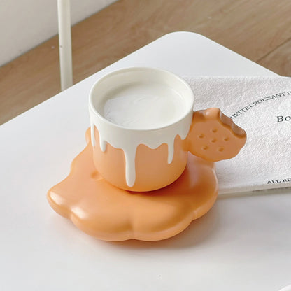 Milk and Cookies Ceramic Cup Set