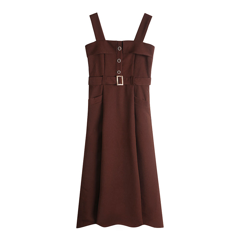 Academia Style Midi Dress - Cherry Bomb
