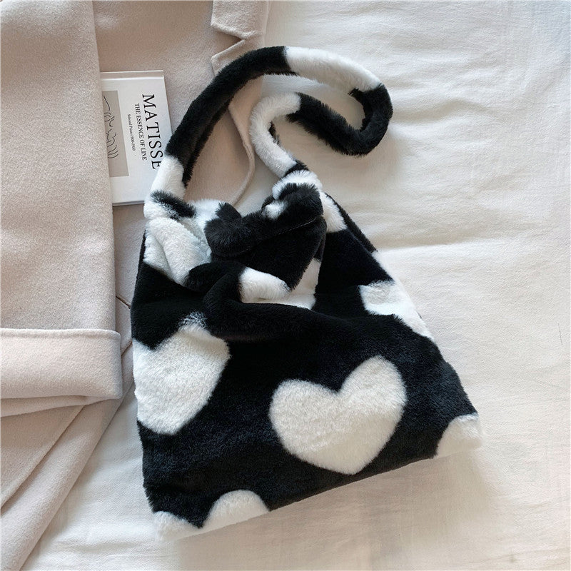 Plush Love Shoulder Bags - Cherry Bomb