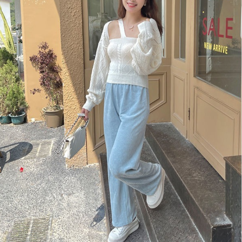 Soft High Waist Pants - Cherry Bomb