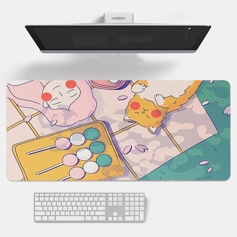 Sakura Desk and Gaming Mat - Cherry Bomb