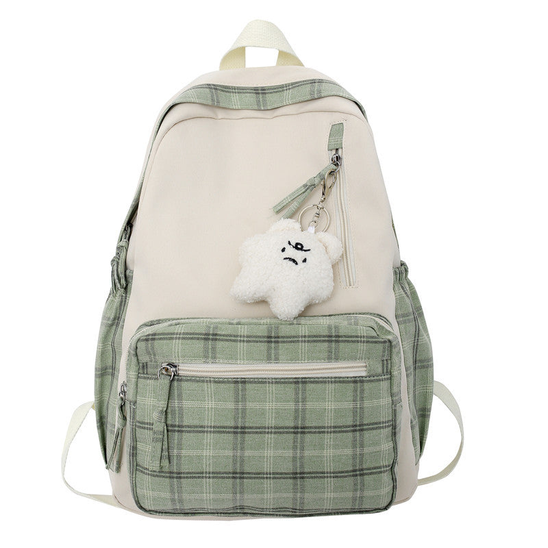 Casual Backpack with Pendant - Cherry Bomb